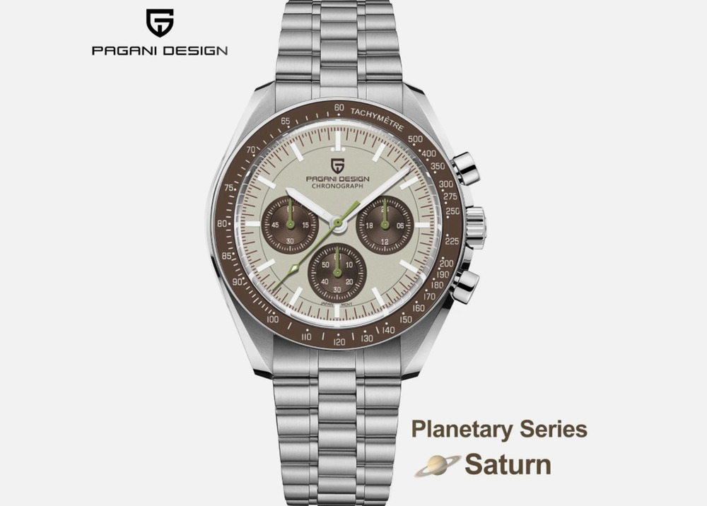 PAGANI DESIGN PD1701 Brown Quartz Stainless Steel Luxury Men's Watch